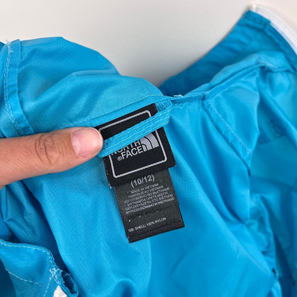 The North Face Girls Blue Hydrenalite Windbreaker Rain Jacket 10/12 - Picture 6 of 8